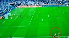 عکس/ اتفاق عجیب پیش از گل سوم آرژانتین!