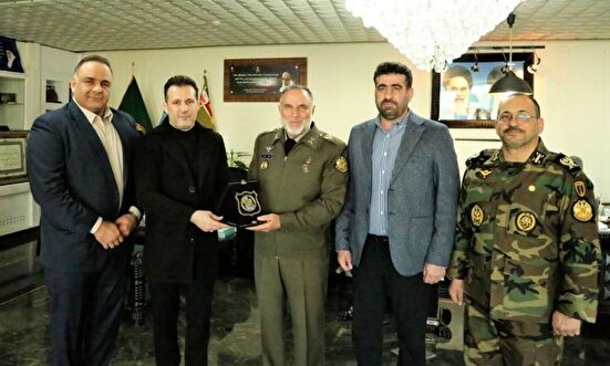 دیدار مسوولان فدراسیون جودو با فرمانده نیروی زمینی ارتش