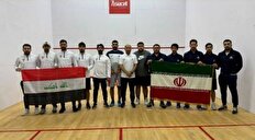 اسكواش قهرمانی غرب آسیا| پيروزی ايران مقابل يمن و ميزبان در بخش تیمی