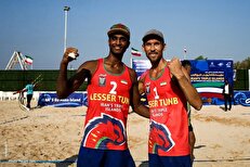 عکس| والیبال ساحلی در جزایر سه گانه تا ابد ایرانی