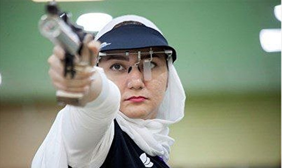 ارتقا رکورد فینال تپانچه بانوان کشور توسط طوماری