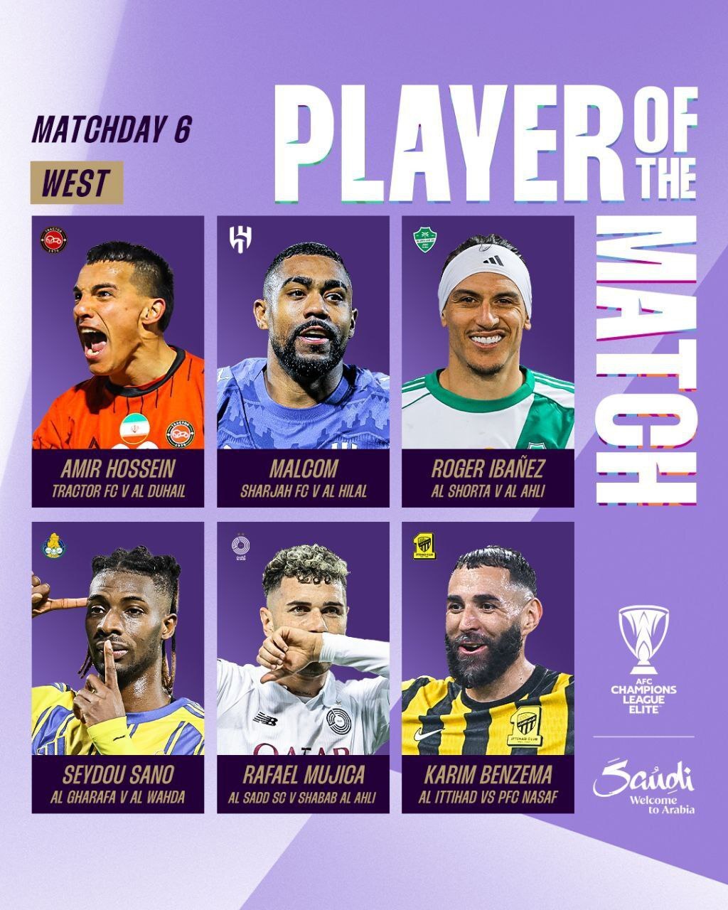 حسین‌زاده نامزد بهترین بازیکن هفته آسیا شد