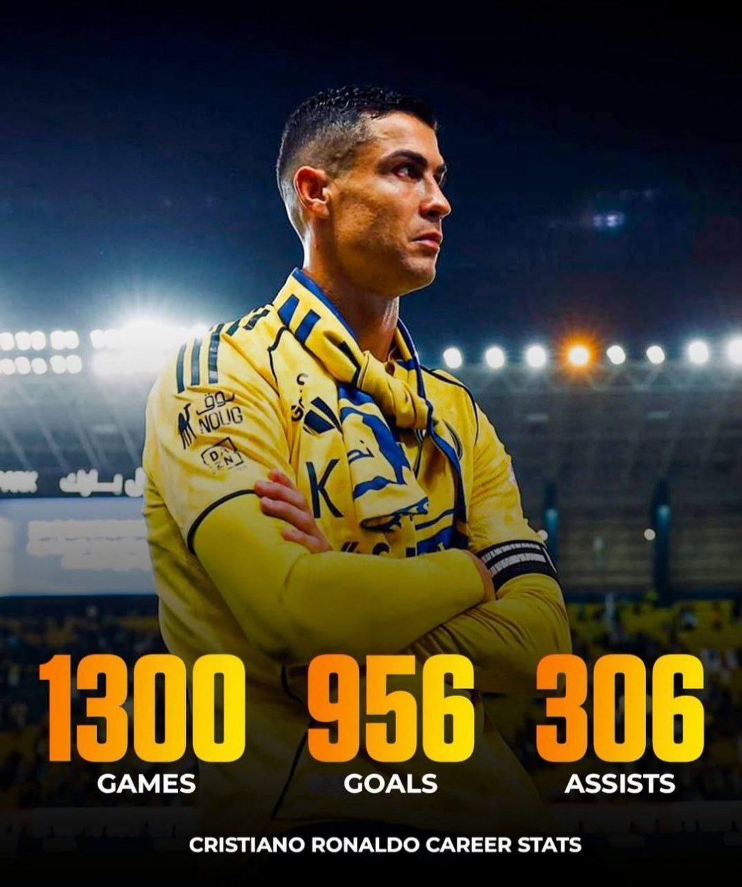 رونالدو فراتر از ستاره، ۱۳۰۰ بازی و ۹۵۶ گل! + عکس