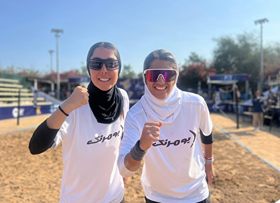 هفته دوم مسابقات بین‌المللی تنیس ساحلی با قهرمانی انواری و ثابتی