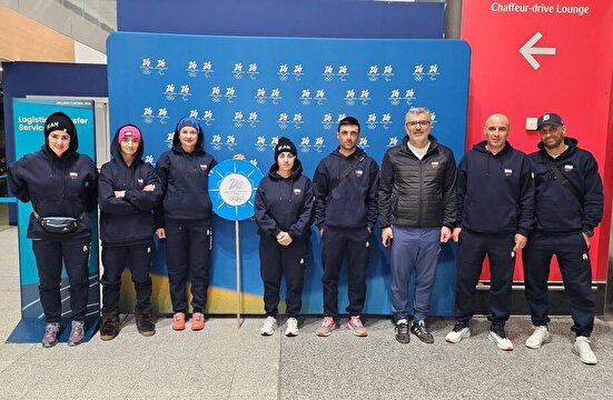 کاروان اسکی ایران به المپیک زمستانی ایتالیا اعزام شد