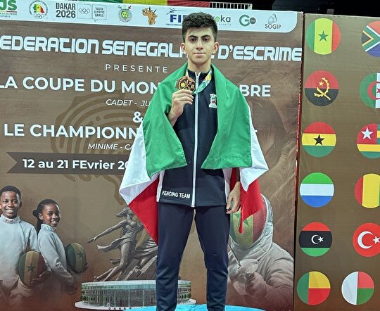 جام‌جهانی شمشیربازی نوجوانان؛ مدال طلای تاریخی مرادی