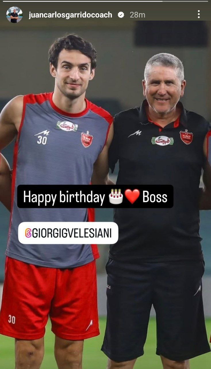 عکس| تبریک جالب سرمربی اخراجی به گولسیانی: رئیس! عکس| تبریک جالب سرمربی اخراجی به گولسیانی: رئیس!