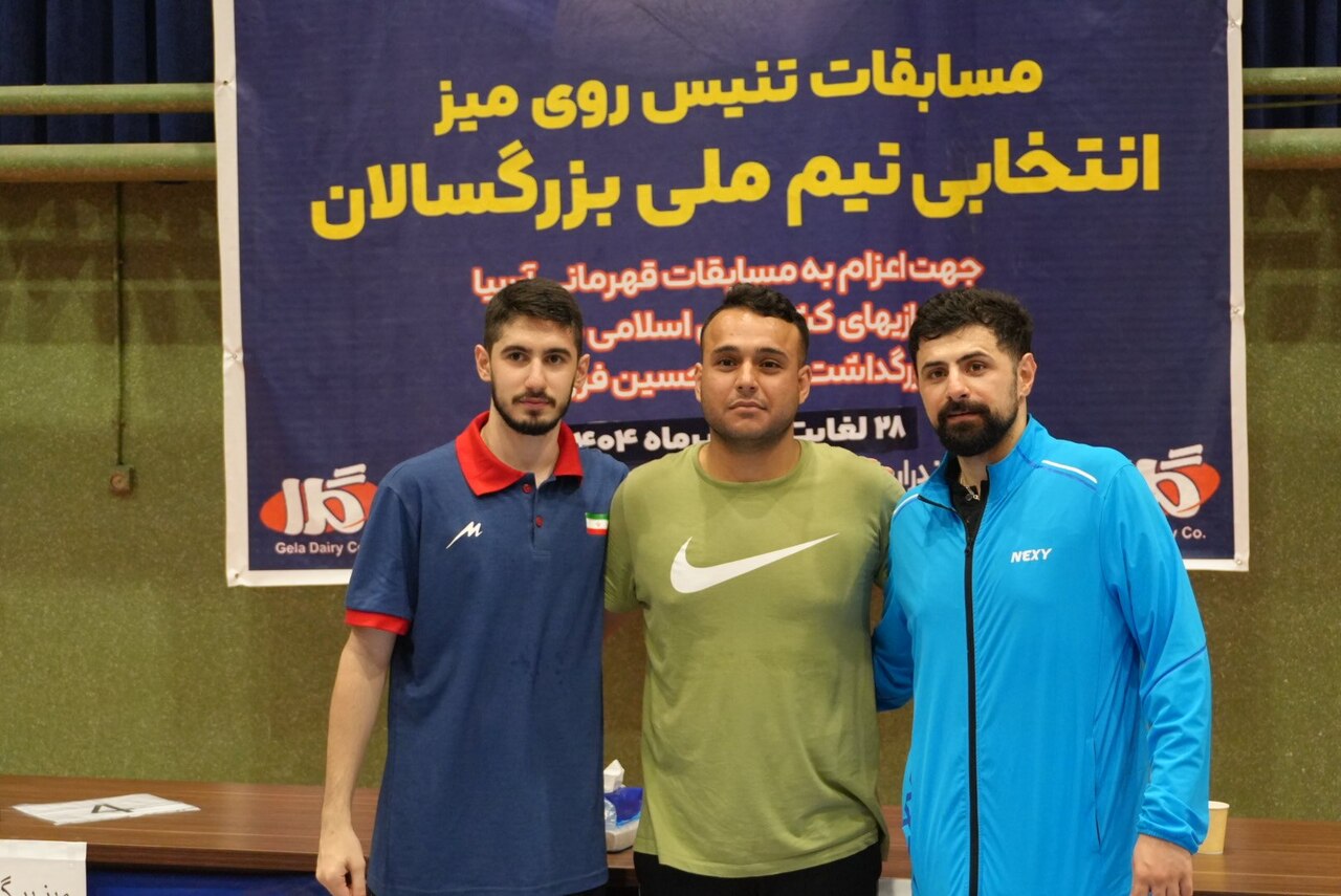 رونمایی از ترکیب تیم ملی تنیس روی میز مردان برای قهرمانی آسیا و کشورهای اسلامی