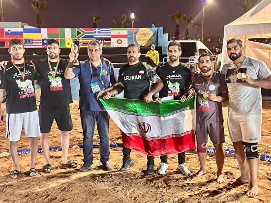درخشش تیم ملی کشتی ساحلی ایران در سری جهانی مراکش
