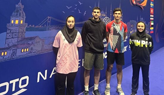 درخشش ملی‌پوشان بدمینتون ایران در روز نخست مسابقات استانبول