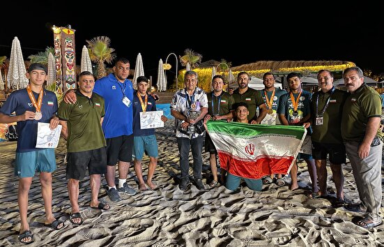 قهرمانی تیم کشتی ساحلی نوجوانان ایران در مسابقات جهانی