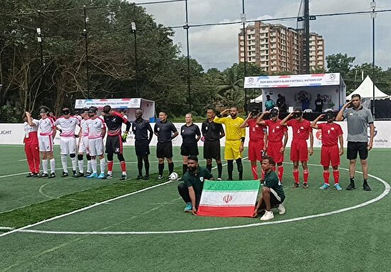 تساوی فوتبال نابینایان مقابل انگلیس؛ هند حریف بعدی