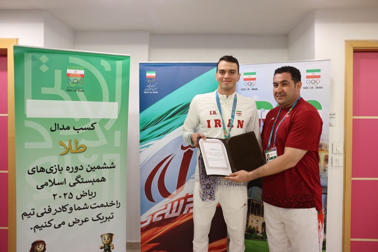 پاداش سامیار عبدلی اولین طلایی کاروان ایران پرداخت شد