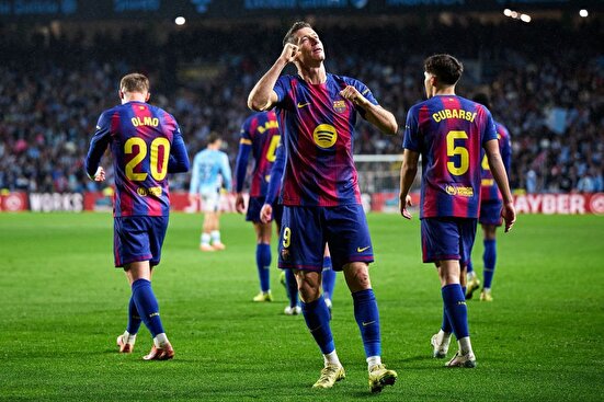 بارسلونا با درخشش لواندوفسکی به رئال نزدیک شد