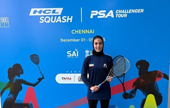 اسکواش رنکینگ جهانی؛ پیروزی مقتدرانه اقتداری برابر نماینده هند