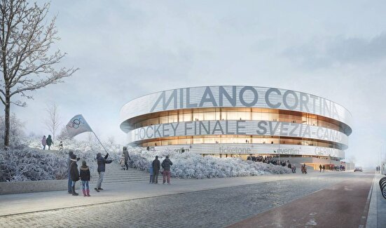 سالن هاکی میلان؛ آماده‌سازی نهایی برای المپیک زمستانی