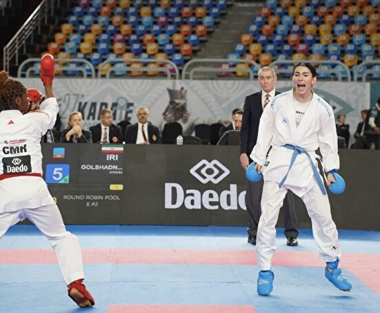 رقابت‌های قهرمانی جهان کاراته؛ گلشادنژاد و اباذری راهی یک‌چهارم شدند