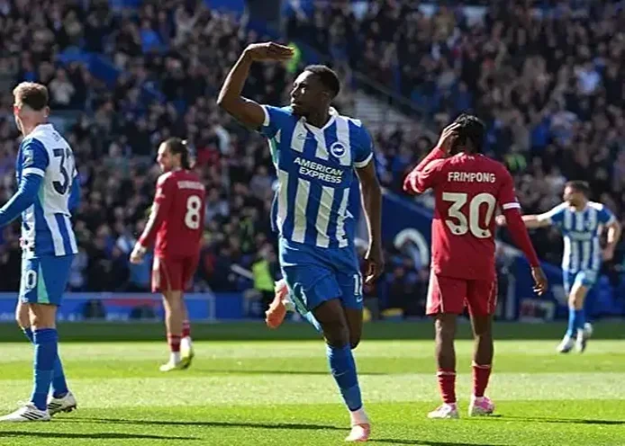 شکست لیورپول مقابل برایتون؛ سهمیه لیگ قهرمانان در خطر!