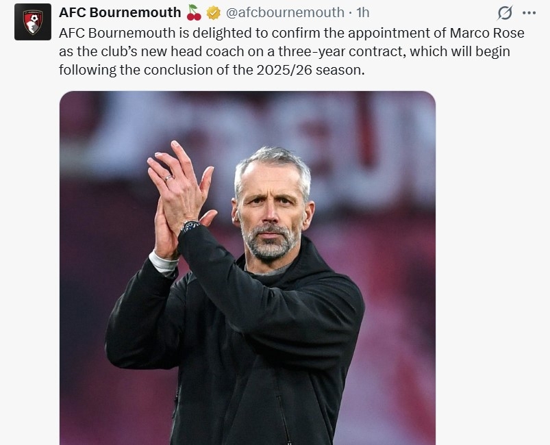 رسمی؛ پایان کار ایرائولا / روزه سرمربی جدید بورنموث