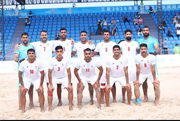 پیروزی تیم فوتبال ساحلی ایران مقابل امارات در گام اول