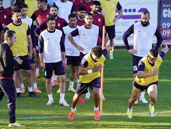 برگزاری آخرین تمرین تیم‌ملی فوتبال در فاز نخست/ رضایت قلعه‌نویی از عملکرد ملی‌پوشان