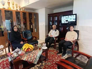 دیدار سینا موحد با رئیس فدراسیون شطرنج پس از قهرمانی در باکو