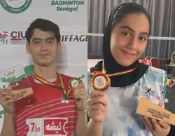 دو ملی‌پوش بدمینتون در مسابقات بین‌المللی سنگال طلایی شدند