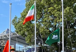 پرچم ایران در دهکده بازی‌های آسیایی ناگویا به اهتزاز درآمد