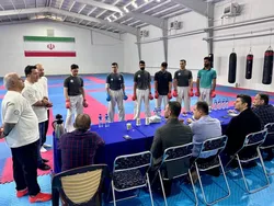 بازدید معاون دفتر برنامه‌ریزی و نظارت ورزش قهرمانی وزارت ورزش از اردوی تیم ملی کاراته