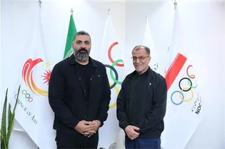 دیدار سرمربی تیم بوکس امید با رئیس كمیته ملی المپیک