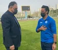 دیدار مددی و مجیدی در تمرین استقلال